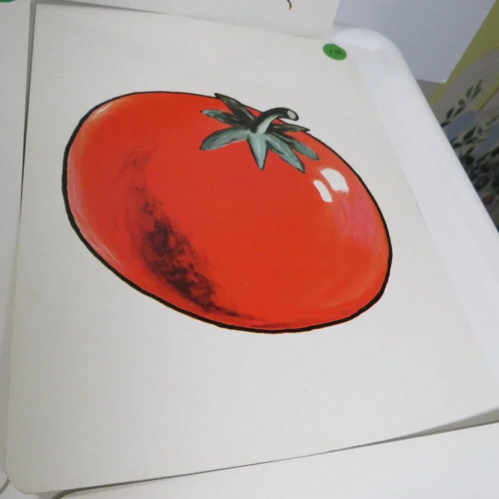 Peabody FOOD 1960s Vegetables (9) cards Vintage Artwork
